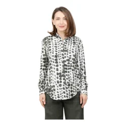 Camicia con fantasia in tessuto no iron