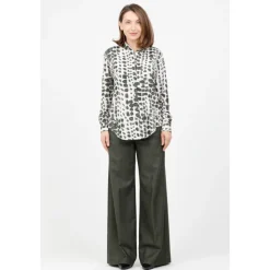 Camicia con fantasia in tessuto no iron