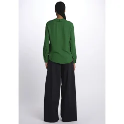 Camicia con frange e inserti pizzo