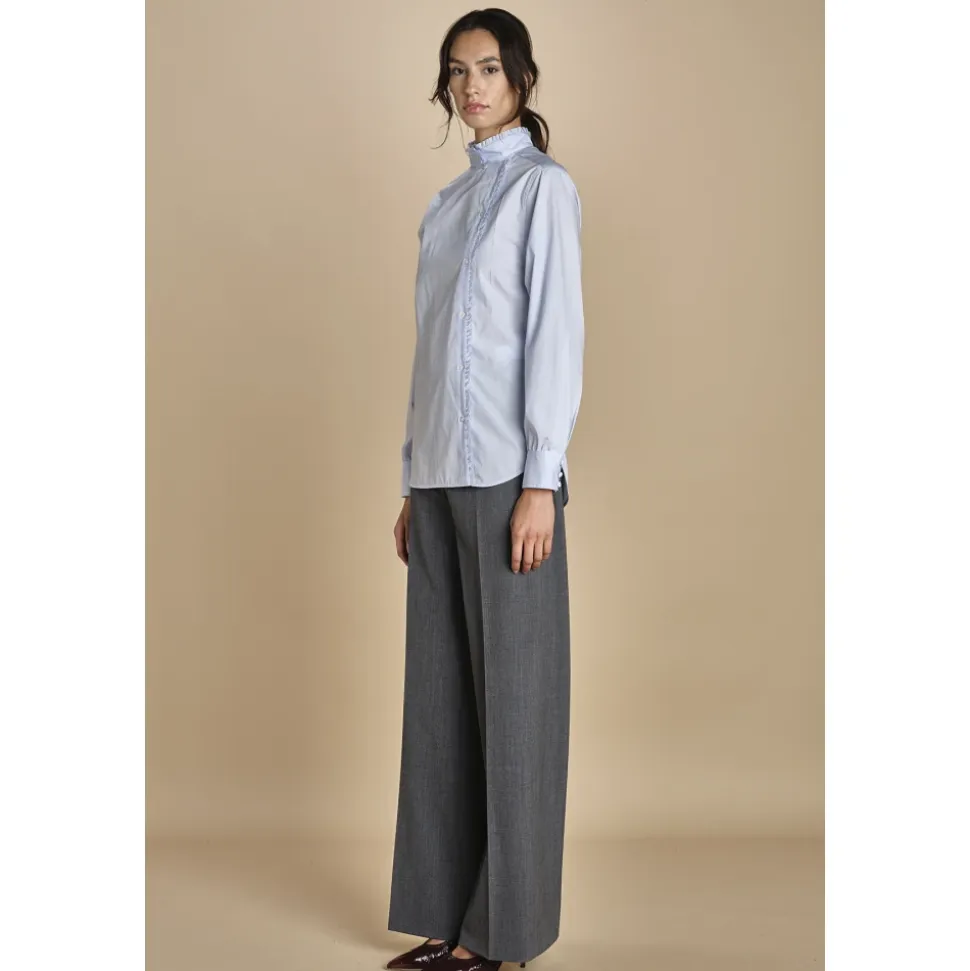 Camicia con rouches