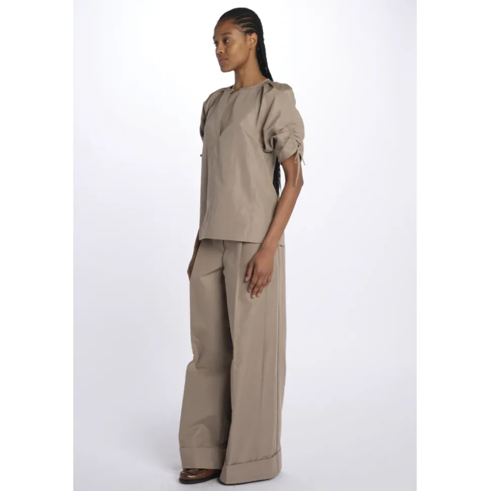 Camicia SHIRRED Puffärmel