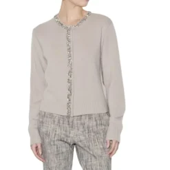 Cardigan con strass