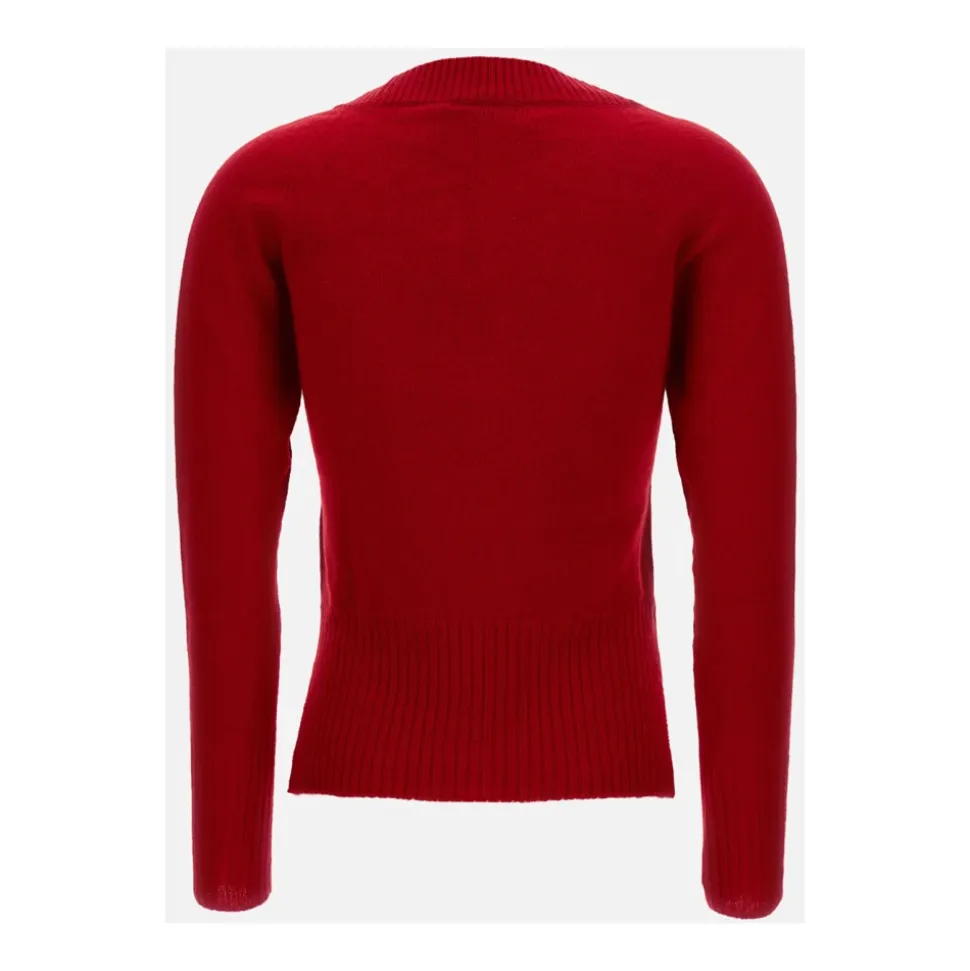Cashmere-Pullover mit tiefem Ausschnitt