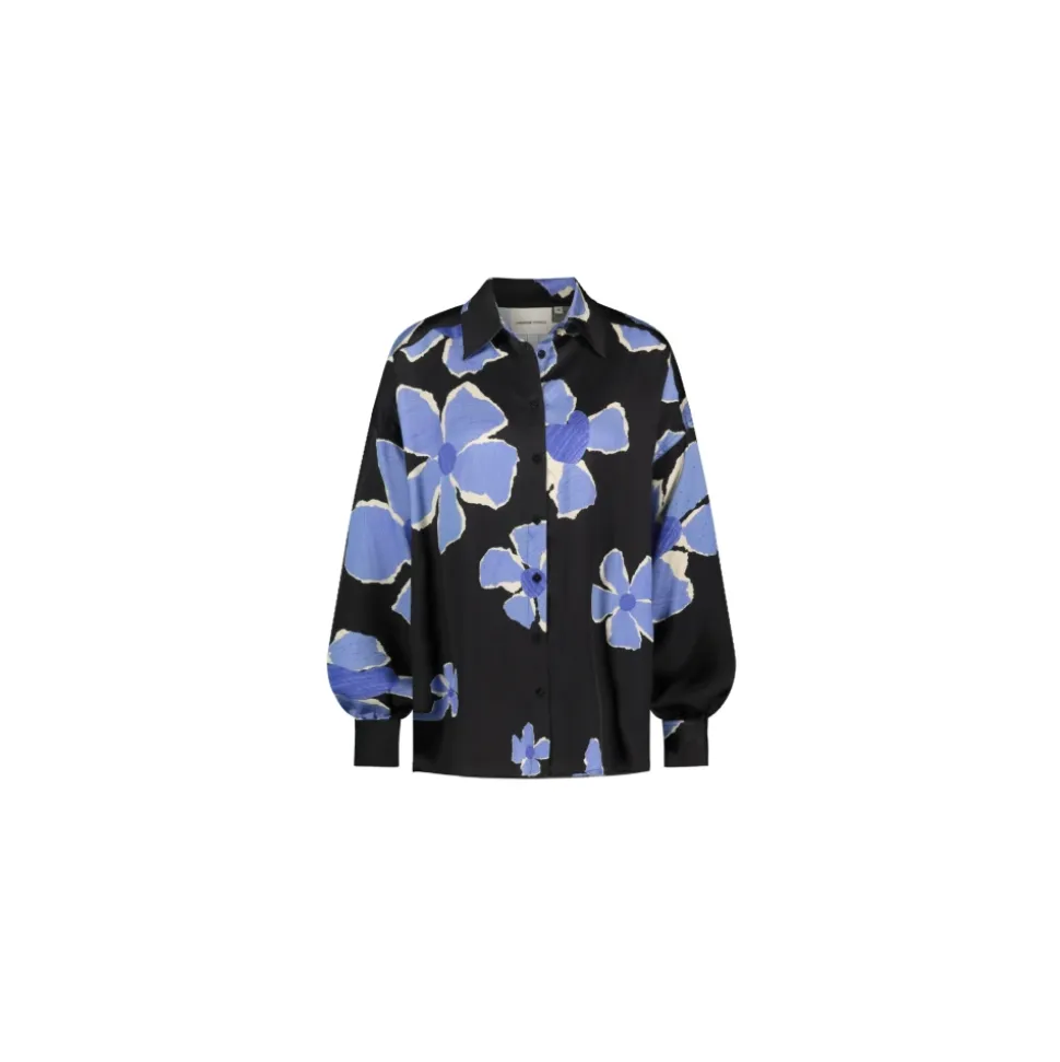 Clic Collar Bluse mit Ballonärmeln