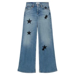 Comfort Stretch Mid Rise Wide Leg