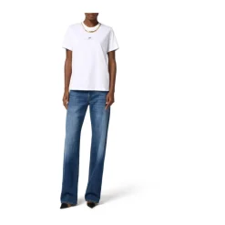 Cotton Jersey T-Shirt mit Halskette