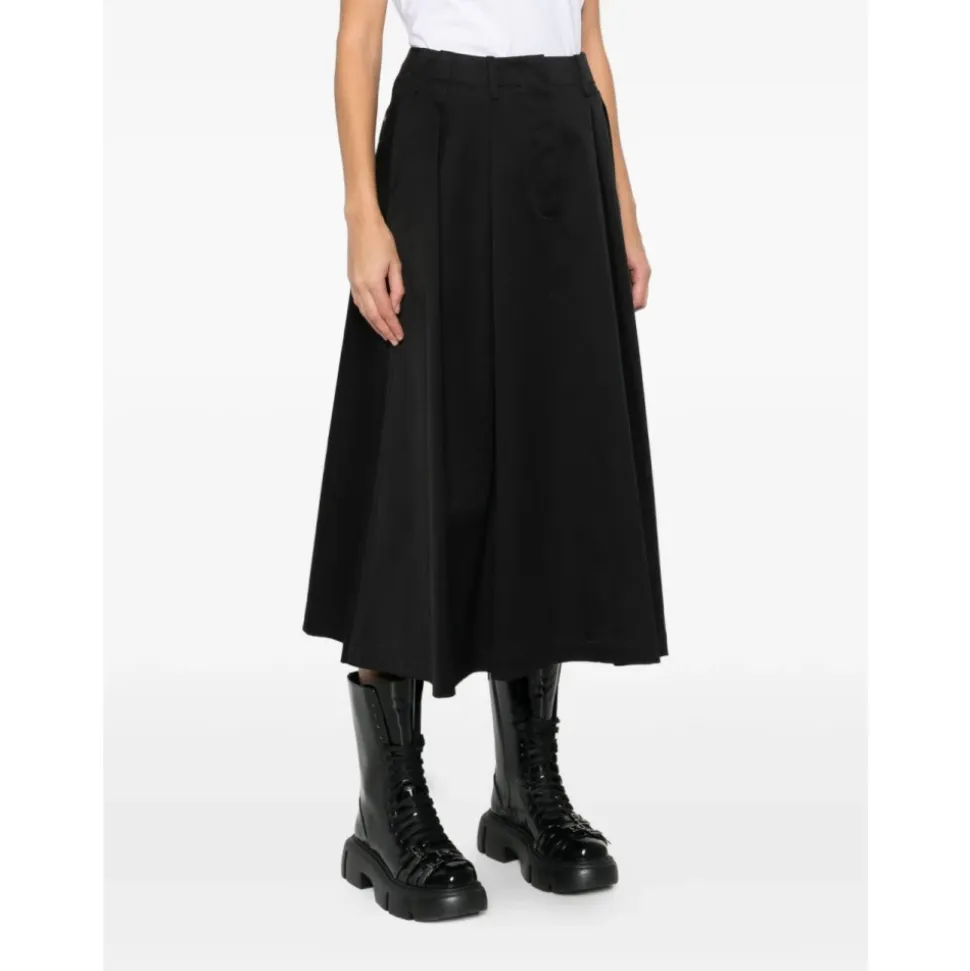 Cotton Midi Skirt
