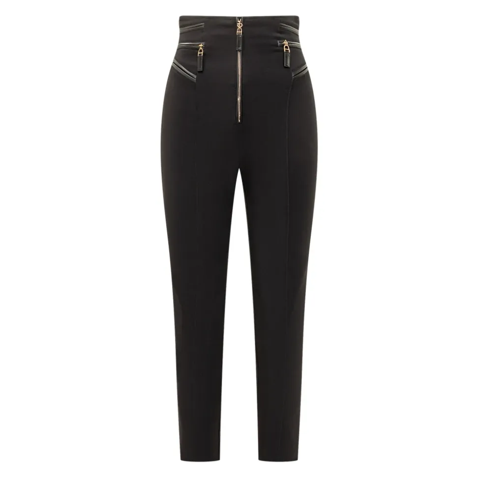 Crepe Trousers With Zip Details