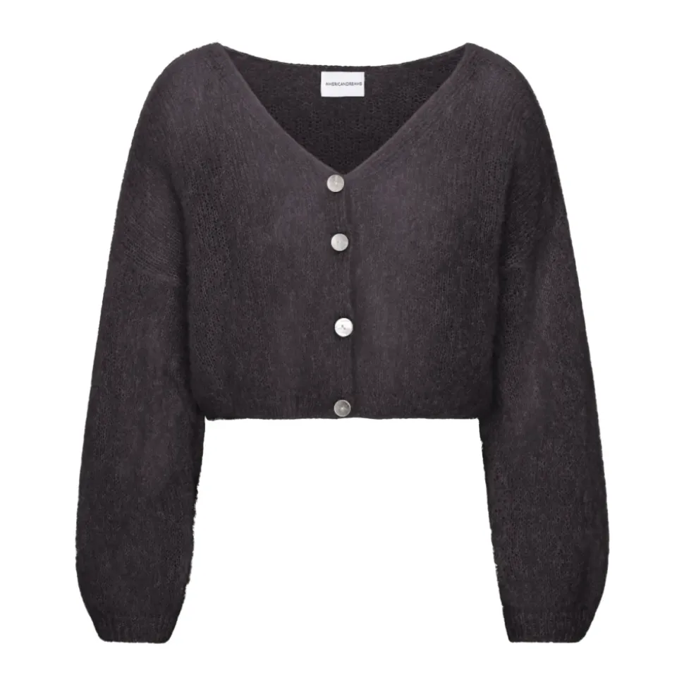 Cropped Mohair Cardigan