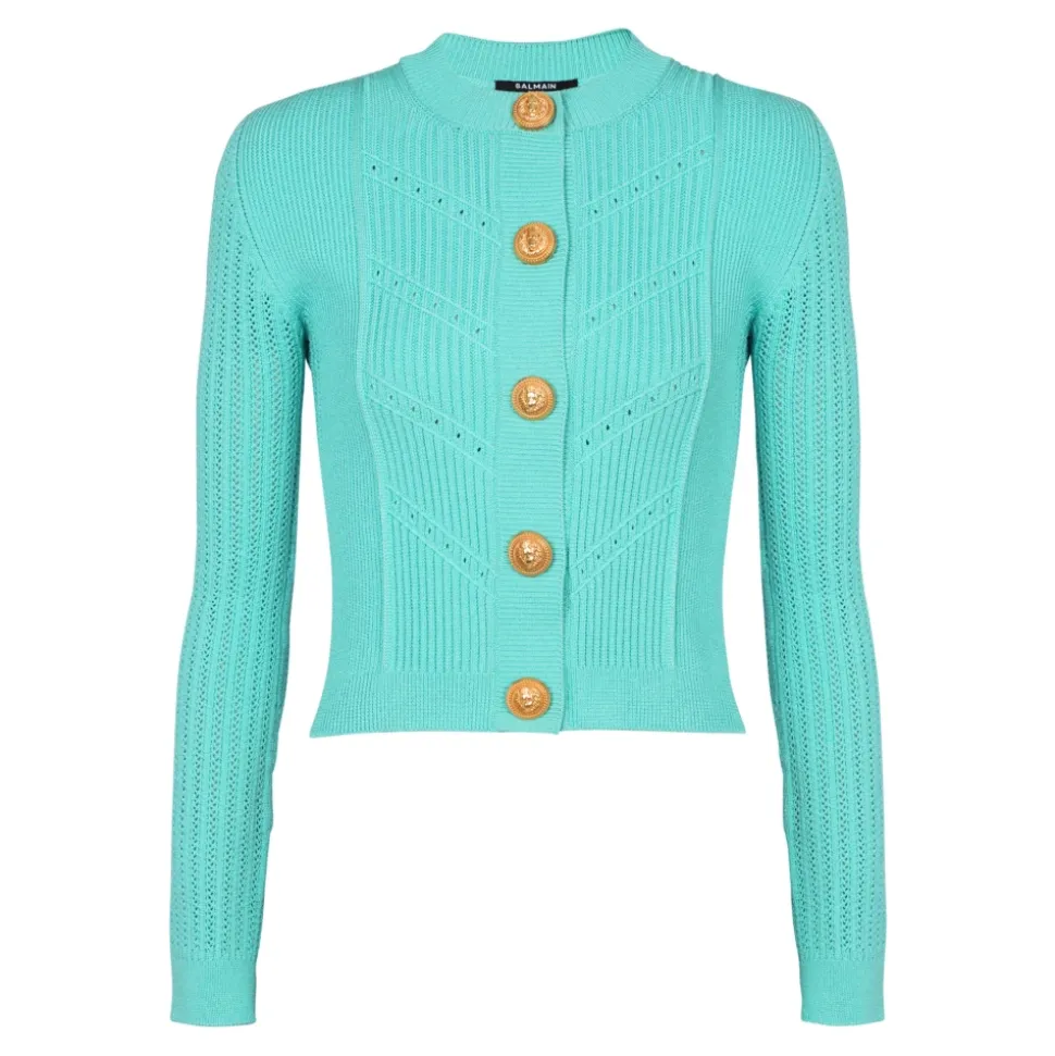 Cropped Strickjacke