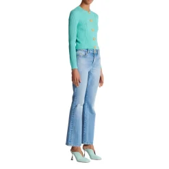 Cropped Strickjacke
