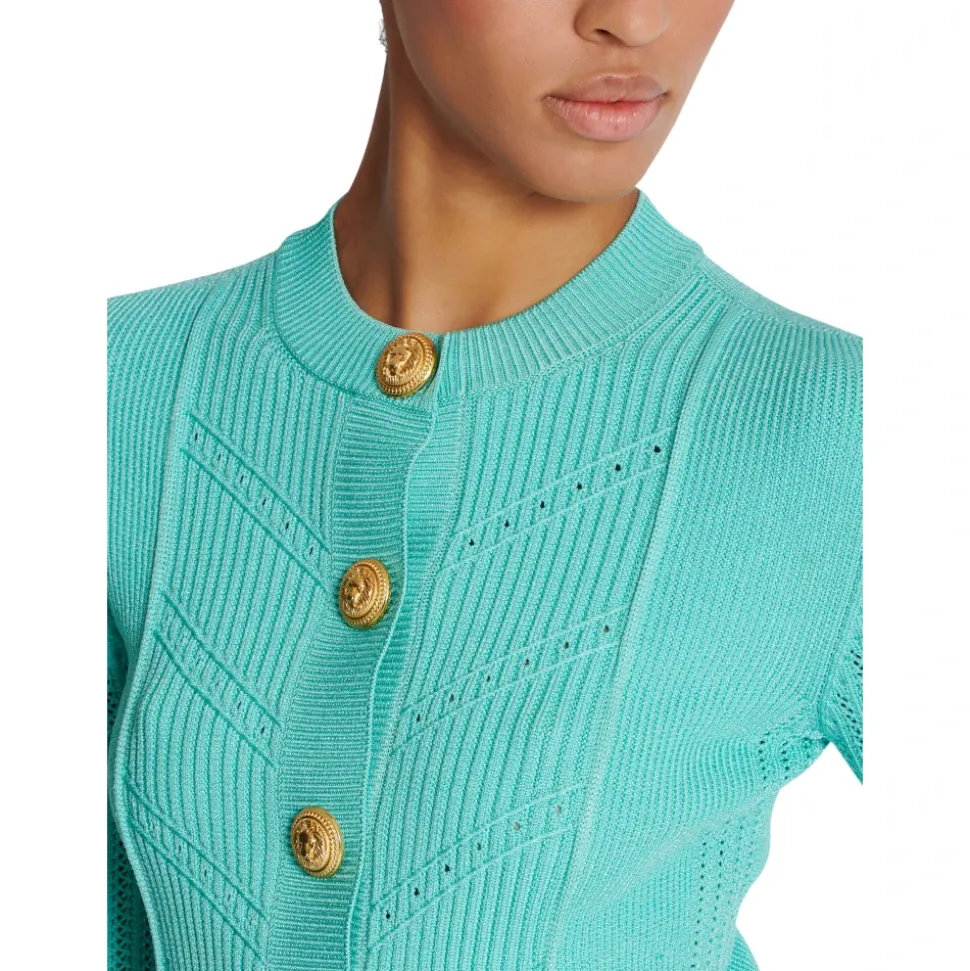 Cropped Strickjacke