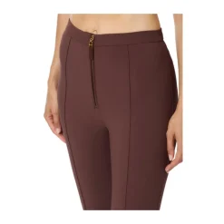 Crêpe-Hose mit doppelter Lage und Reißverschluss