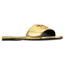 Damen Slip-On Ledersandalen