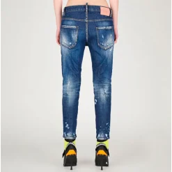 Dark Tiffany Cool Cropped Jeans