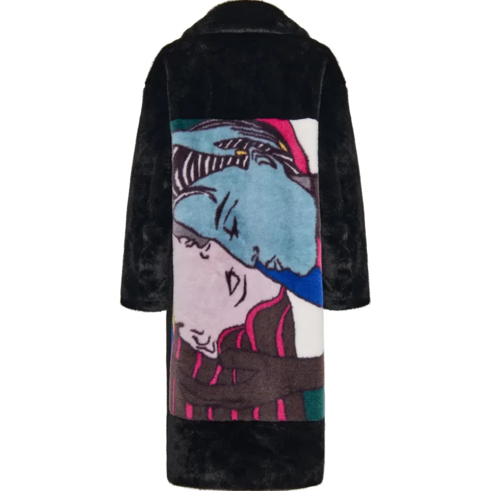 Deluxe Long Back Print Coat Lovers