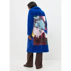 Deluxe Long Back Print Coat Lovers