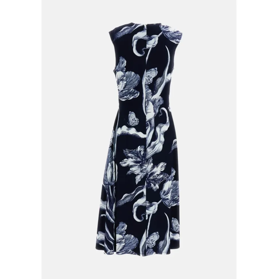 Drapiertes Midikleid