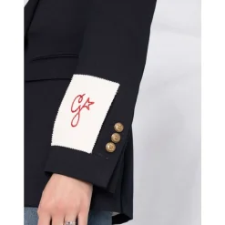Dunkelblaue Doppelreihige Blazer