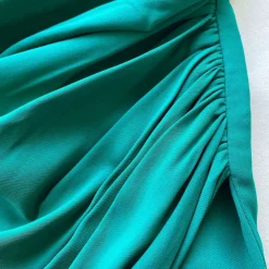 Dunkelgrünes Iris Midi Kleid