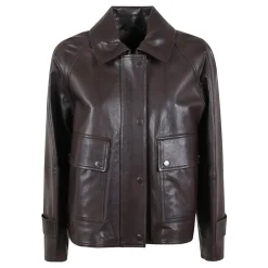 Ebony Lammlederjacke