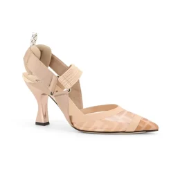 Elastisches Band Spitz Zehen Absatz Schuhe
