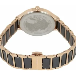 Elegante Armbanduhr mit Keramikeinlagen
