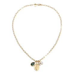 Elegante Halskette mit Marienmedaillon-Anhänger
