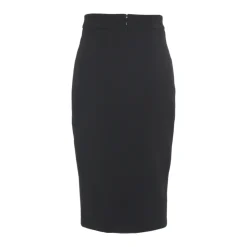 Eleganter Midi-Rock mit Reißverschlussdetails