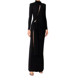 Elegantes Abendkleid mit Schmuckverzierungen