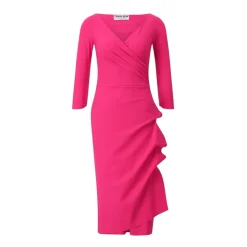 Elegantes Drapiertes Midi-Kleid