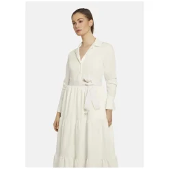 Elegantes Hemdblusenkleid mit Kristallknöpfen