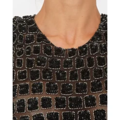 Elegantes Kleid aus Polyester und Elastan