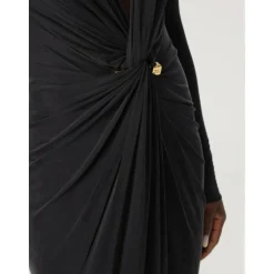 Elegantes Maxi-Abendkleid mit Drapierung