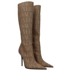 Fabric High Heel Boots