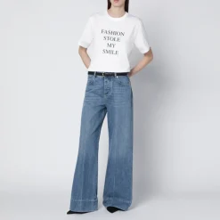 Fashion Stole My Smile Slogan T-Shirt