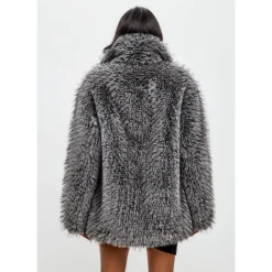 Faux Fur Mantel