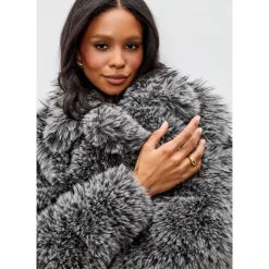 Faux Fur Mantel