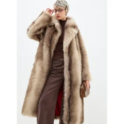 Faux Fur Mantel Natalie