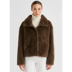 Faux Fur Shearling Jacke