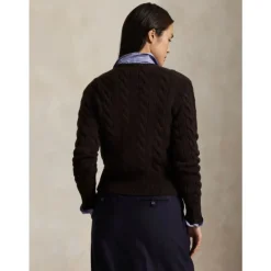 Feinstrick-Cardigan mit Zopfmuster