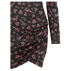 Figurbetontes Kleid mit Crush-Print