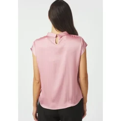 Fleur Drapy Satin Blouse