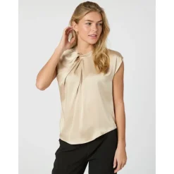 Fleur Drapy Satinbluse