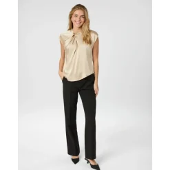Fleur Drapy Satinbluse