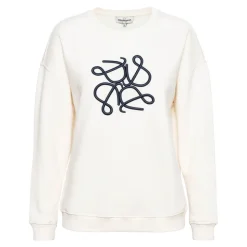 Gemütlicher Sweatshirt mit Rundhalsausschnitt