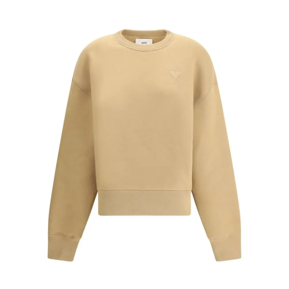 Geprägter Herz-Sweatshirt