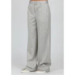 Gerade Piqué Hose