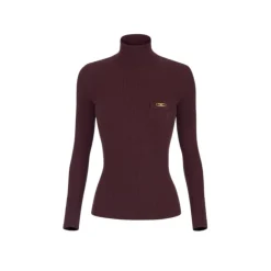 Gerippter Rollkragenpullover