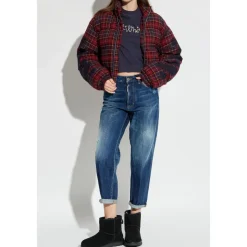 Gesteppete karierte Jacke